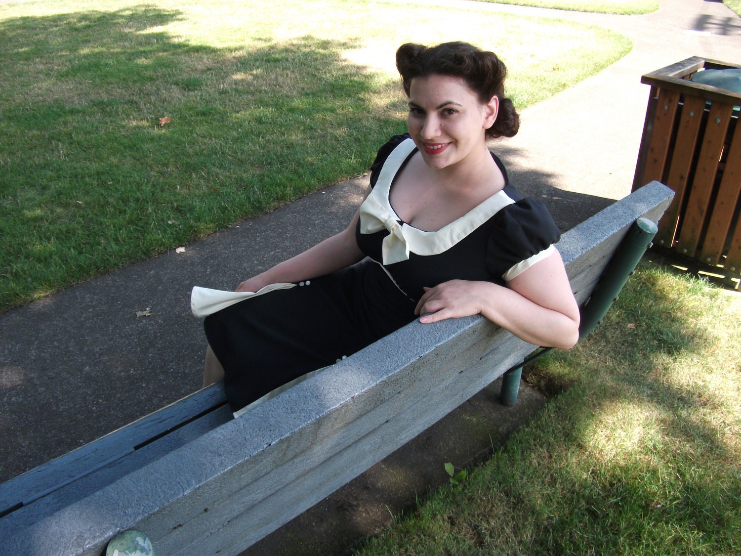 Pin Up Dress 1940s or 1950s Rock billy Dress Made to Size