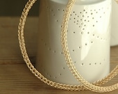 GIANT crochet gold hoop earrings urban circle fashion jewelry statement earrings Unique wire crochet