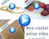How to crochet wire jewelry online 3 video patterns