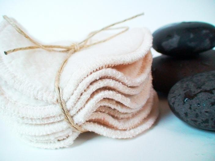 Organic cotton Sherpa face scrubbies - 8 PACK