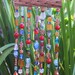 Beaded Wind Chime Suncatcher on Cholla Wood with Bells