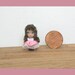 OOAK tiny miniature micro doll polymer clay BIG EYED