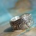 Nautical Silver Ring, Ocean Waves Design in Eco Friendly Recycled Fine Silver, Nautical Jewelry Custom Size 4 5 6 7 8 9 10 11 12 13 14