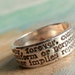 Always Definition, Commitment Ring in Recycled Fine Silver, Eco Friendly Gift for Him, Custom Size - Laurie D.