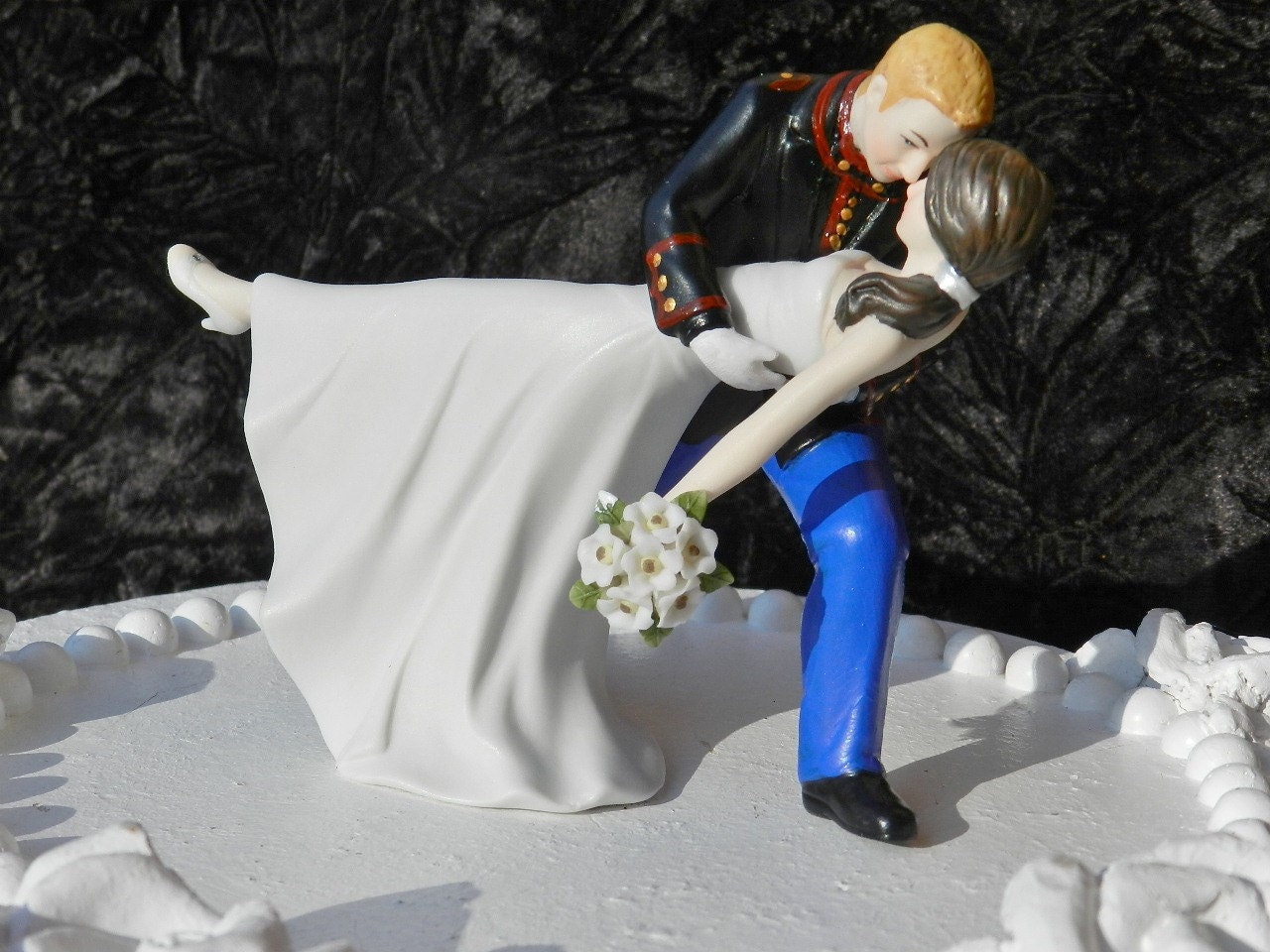 Wedding cake toppers army groom