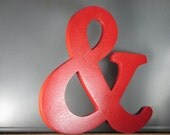 Wooden Ampersand 9 inch