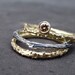 Chocolate Diamond Twig Solitaire in Recycled 14k Yellow or White Gold
