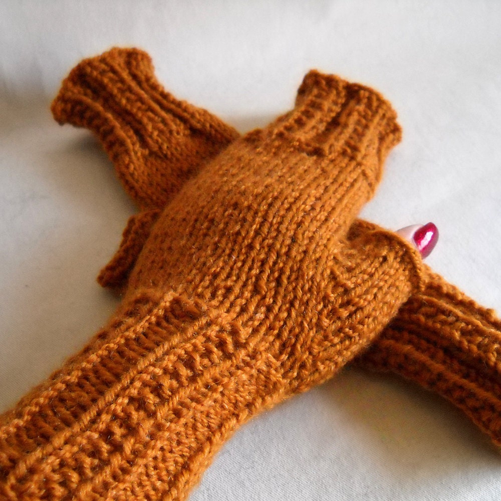 Foxy Fingerless Gloves - Mittens - Adult - Washable