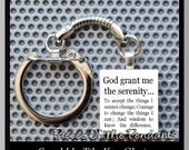 Keychain THE SERENITY PRAYER - Scrabble tile Key Chain or Choose Any Design from my Shop ... handmade by Pieces Of Me Pendants
