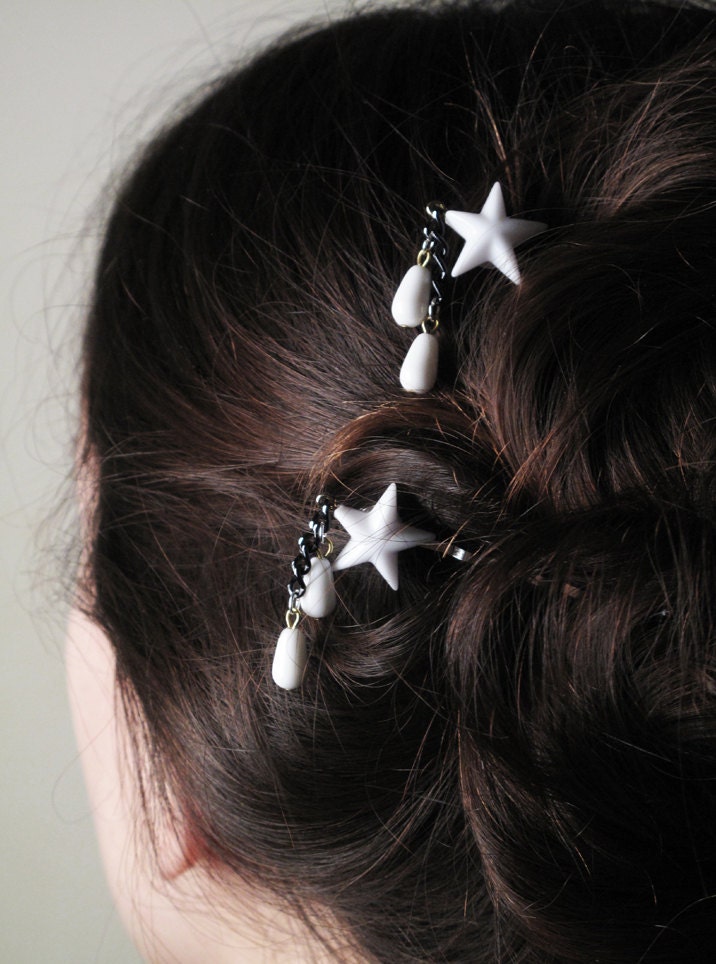 Shooting Star hair pins