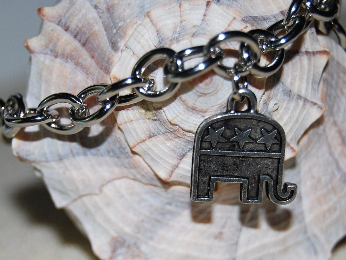 NEW-Reba Republican-Republican Elephant Vote Bracelet