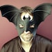 Bat Mask in Black Leather