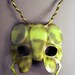 Grasshopper mask in leather