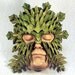 Green Man Leather mask
