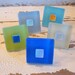 Cabinet Knob Beach Decor Glass Geometric Pull