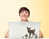 Mini Woodland Animal Silhouette Scene Kit Vinyl Wall Decals