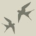 flying barn swallows vinyl wall decal