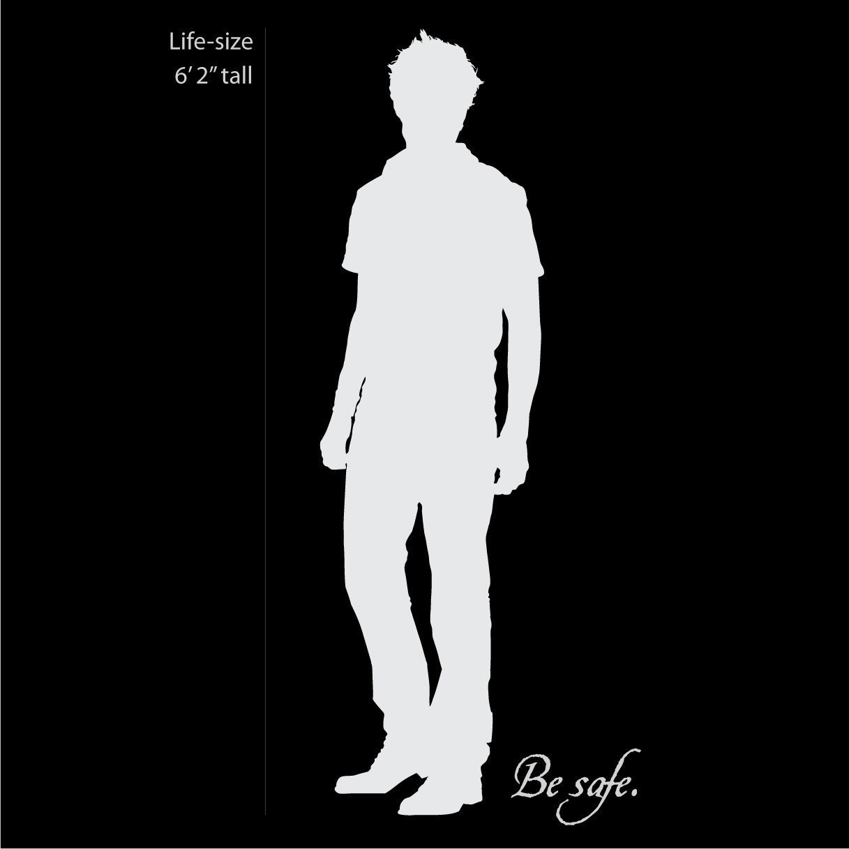 The Original Edward Cullen Life Size Twilight Silhouette Vinyl Wall Decal