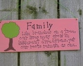 Family Wall Hanging/Sign