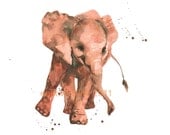 ECOBaby, ELEPHANT print, elephant painting, cute elephants, eco, nursery decor