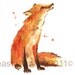 Fox Print, fox, Aspiring Dr Doolittle Gift, animal print, nursery decor