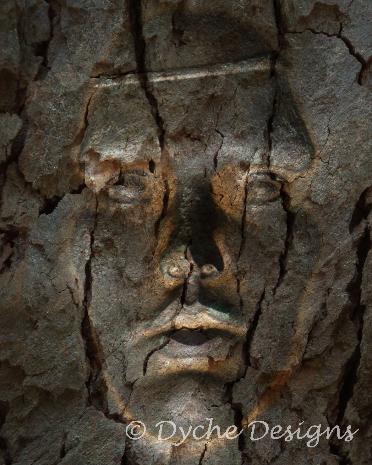 Distorted Face II - Textured Digital Art Photo Print