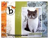 Cat Pet Portrait - 11x14" Custom Photo Collage on Canvas