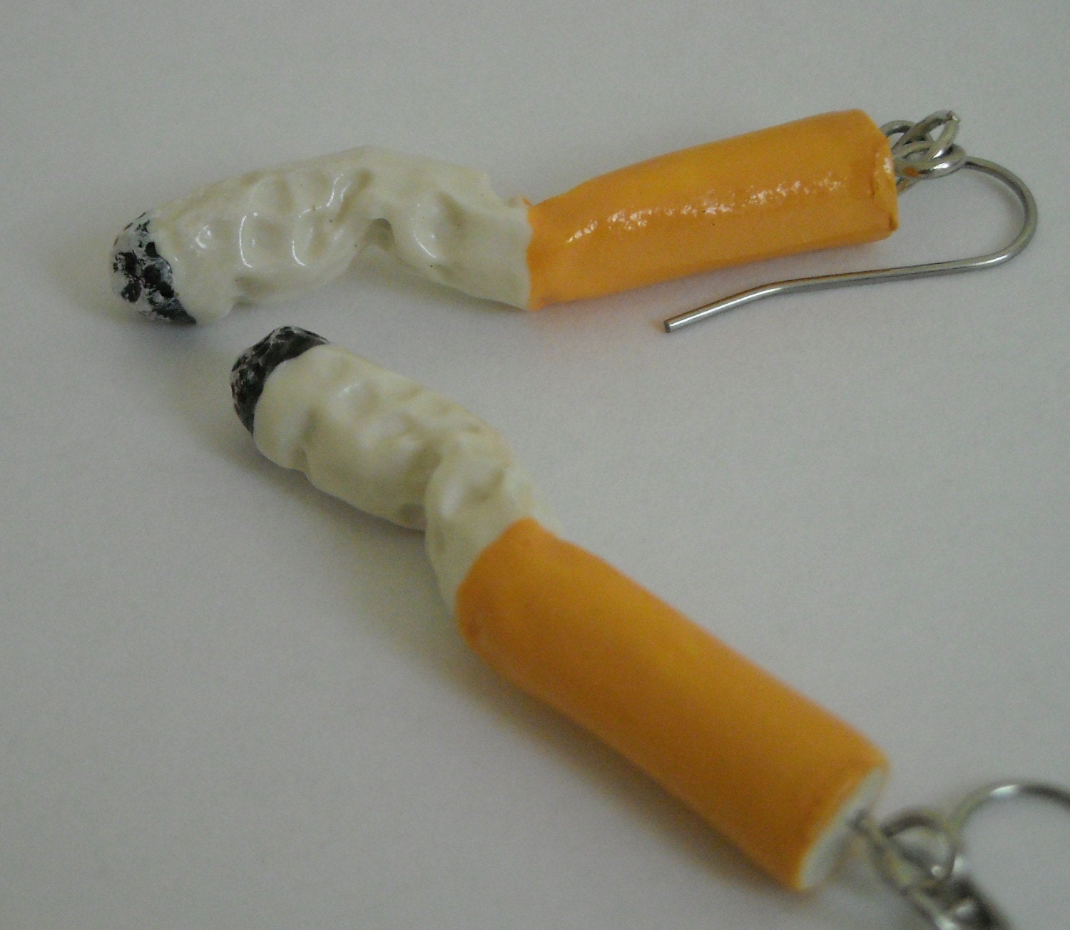 Stubbed Cigarette earrings