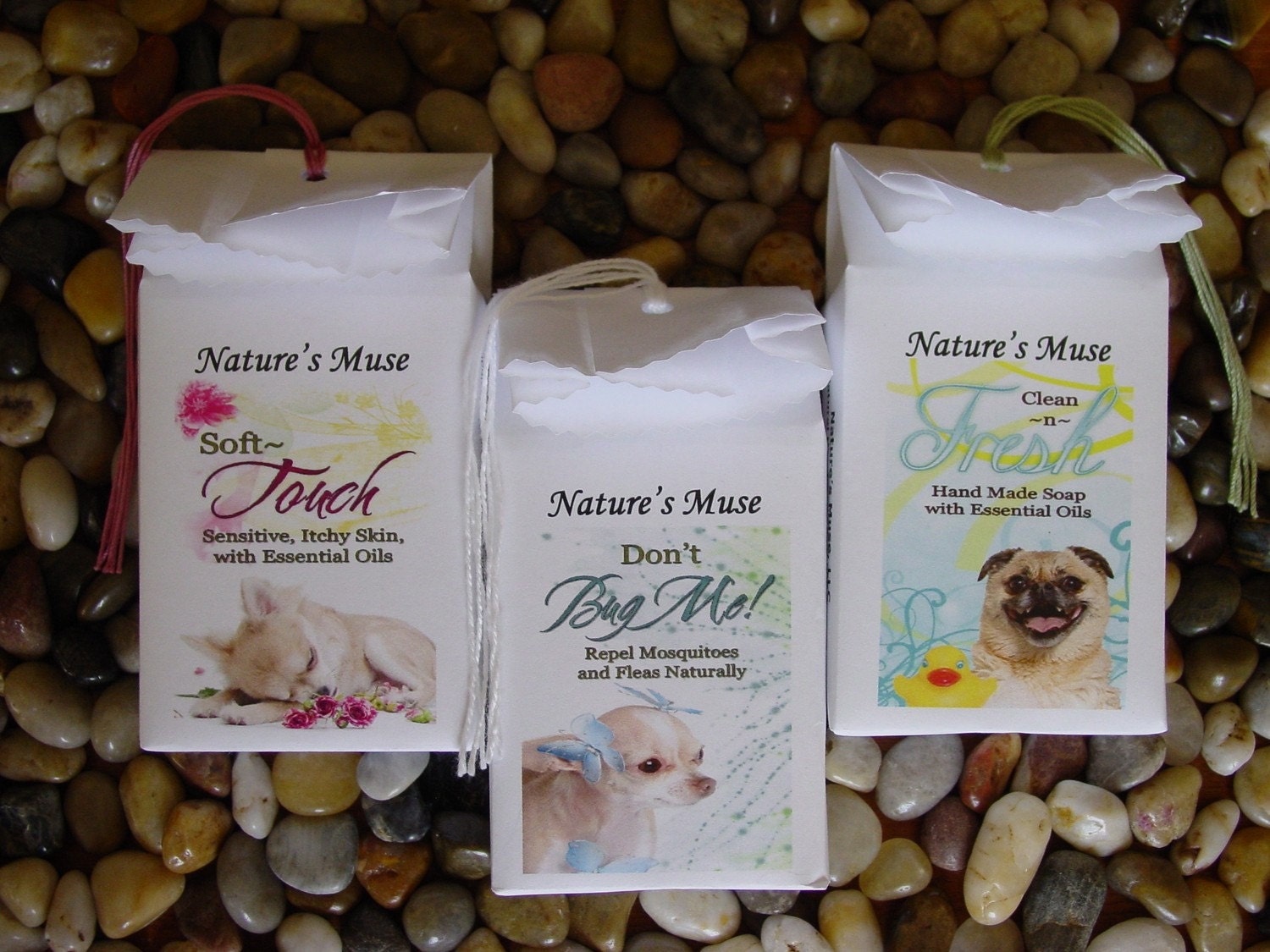 Three Dog Shampoo Bars, 5 to 6 oz each, Vegan Friendly, you choose the scents