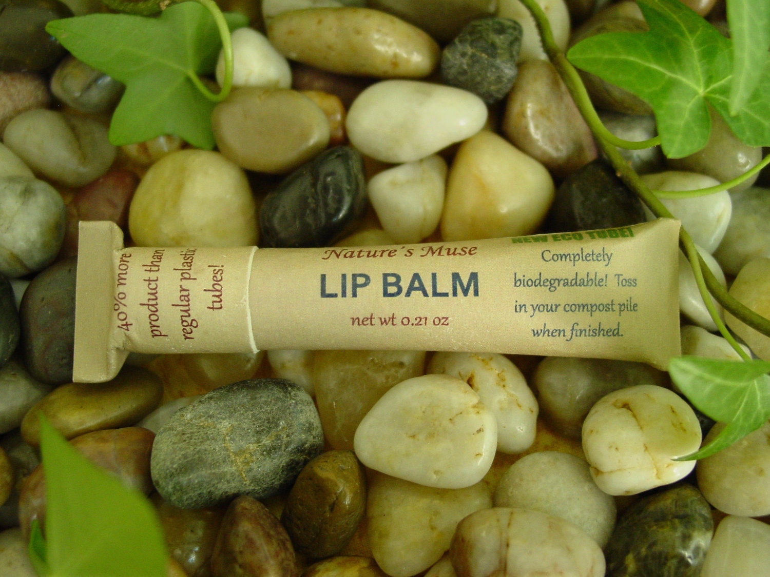 Chai Latte Eco Tube Lip Balm, biodegradable tube, essential oils