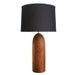 1960s Large midcentury wooden table lamp