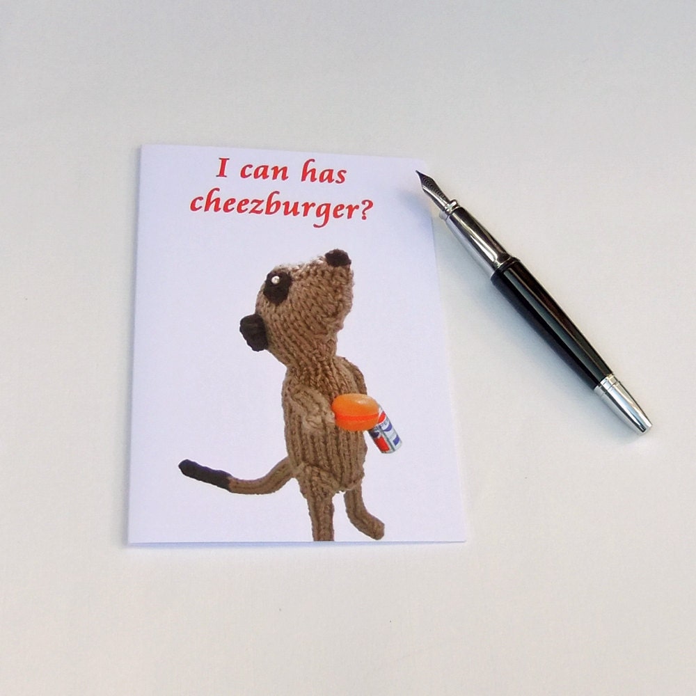 Meerkat  card LOLcat humor cheezburger