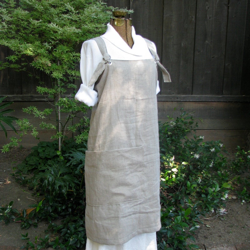 linen apron body - style 3 (With images) | Linen apron, Apron, Linen