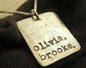 Custom Necklace, Personalized Necklace, Rustic Charm Necklace, HEIDI by E. Ria Designs
