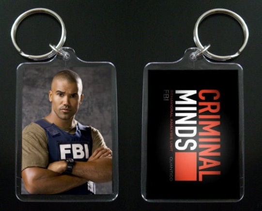 CRIMINAL MINDS keychain / keyring DEREK MORGAN Shemar Moore