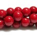 8mm red beads 8mm red mountain jade.