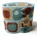 Offset Squares Herringbone Cuff