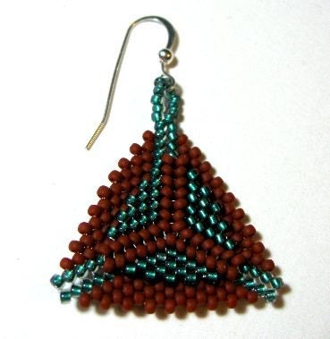 Terra Cotta and Teal Triangles