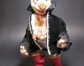 Puss in Boots / Big Bad Wolf - a ooak fairy tale art doll / cloth body by CWPoppets