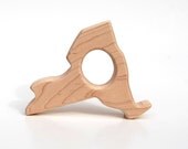 Wood Teether New York State wooden toy natural baby toy