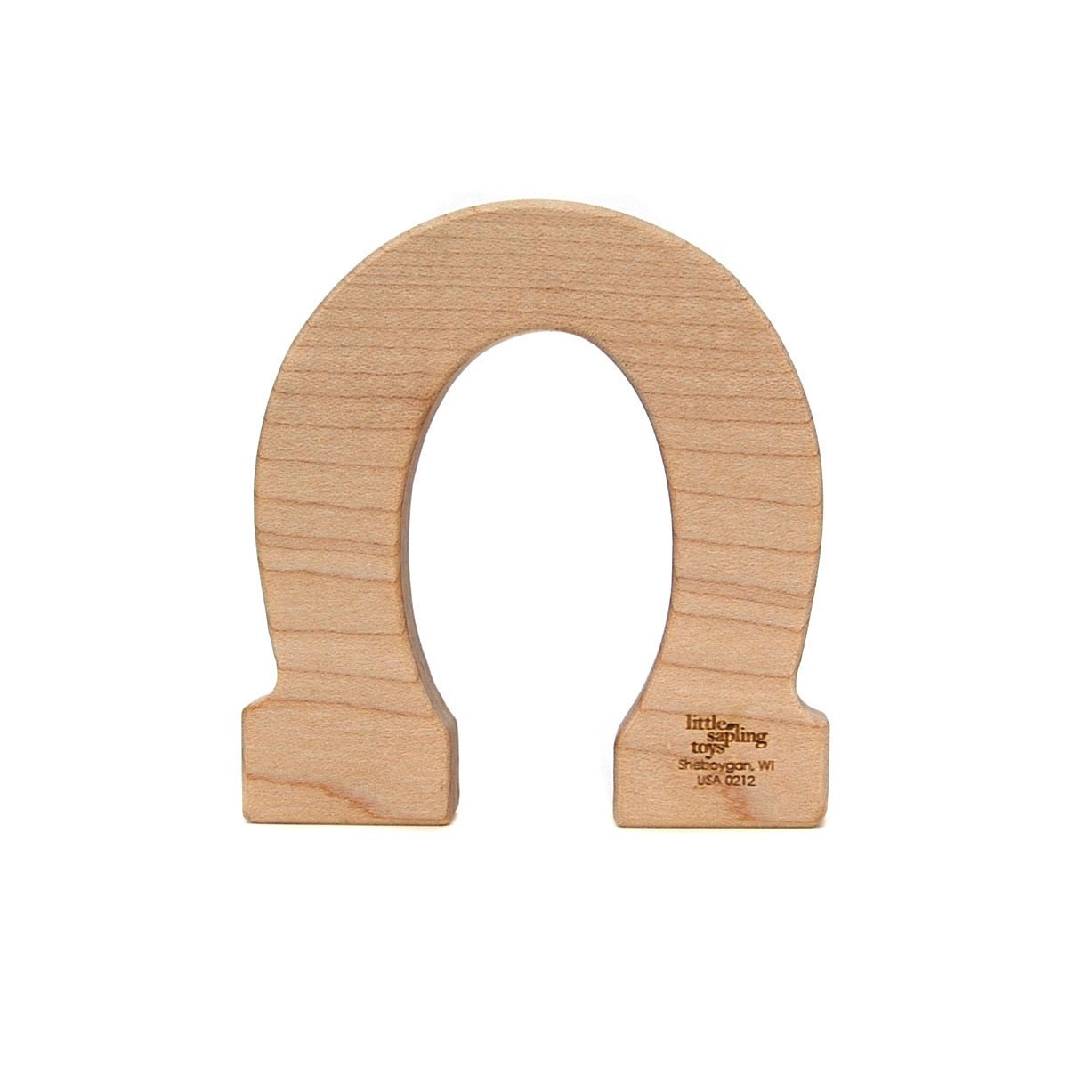 Wood Teether Horseshoe wooden toy natural baby toy