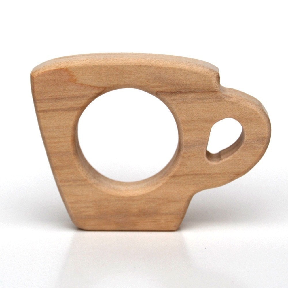 Wooden Teether Teacup wooden toy baby toy