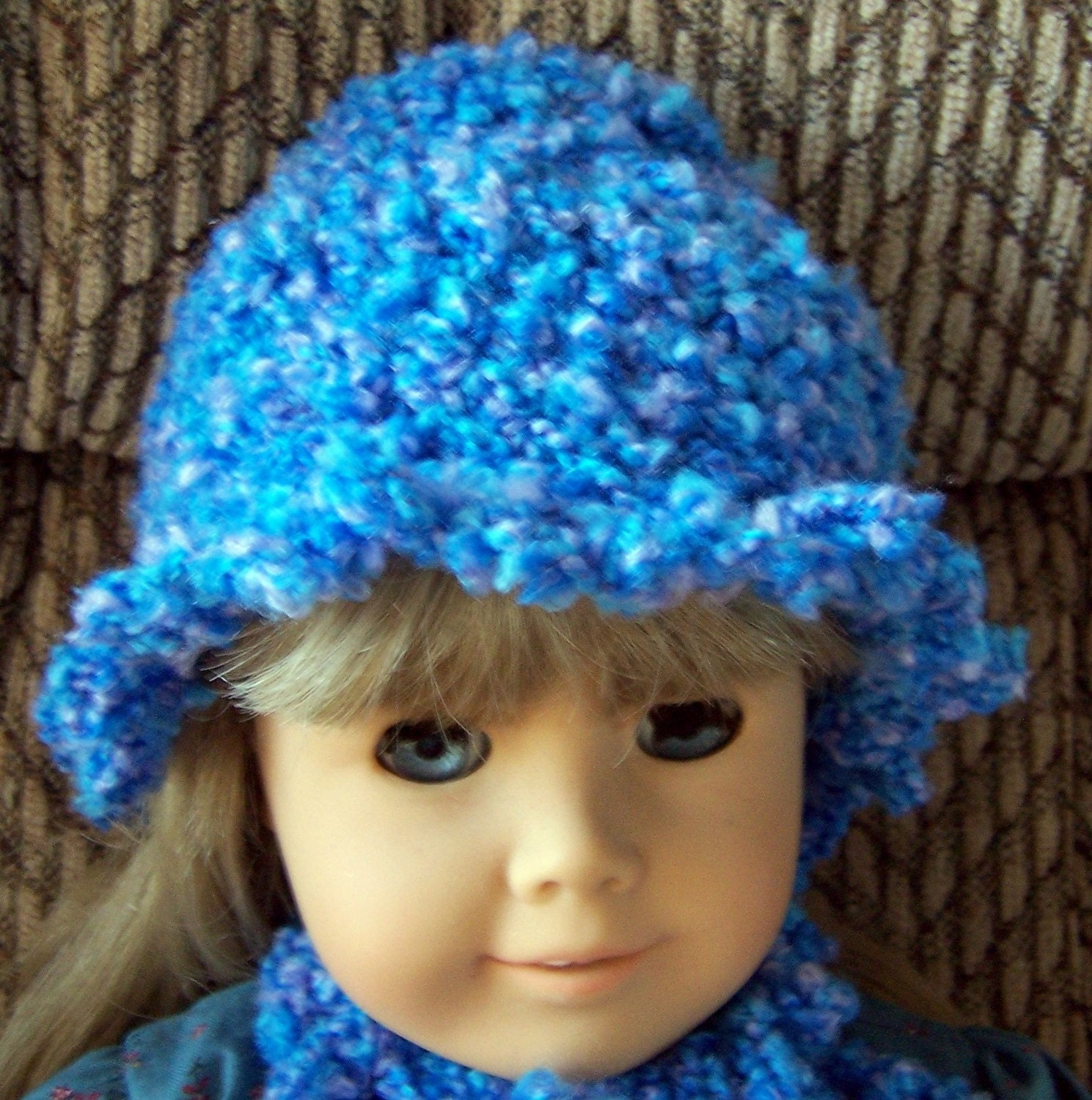 American Girl Hat and Scarf for your 18 inch doll - Instant Download
