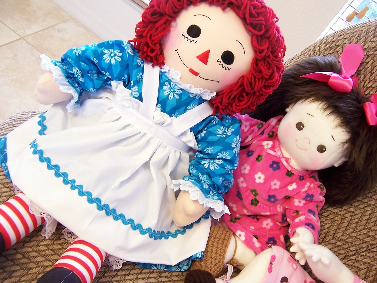 Raggedy Ann or Andy Doll Handmade - 25 Inches