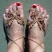 Barefoot Sandals Blush Butterfly Crochet, Beach wear, Nude shoes, Foot jewelry, Wedding, Victorian, Lace, Sexy, Yoga, Pool