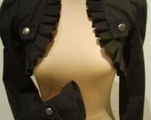 Black steampunk short bolero Jacket