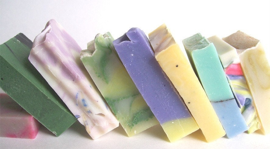 Soap Samples - pick 5 handmade cold process Olive Oil soaps by Soothing Suds