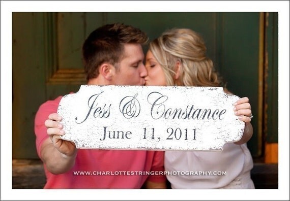 SAVE the DATE and Wedding Sign Use this sign FOREVER 22 x 8