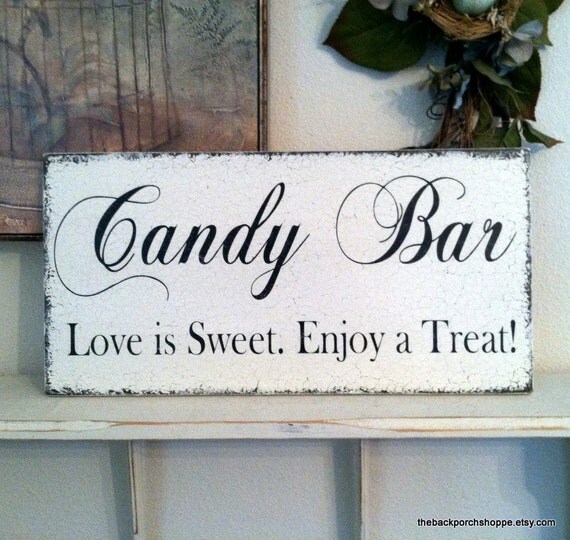 Candy Bar Love Is Sweet Enjoy A Treat Hand By Thebackporchshoppe 7278