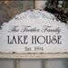FAMILY BEACH HOUSE Shabby Cottage Cabin Lake House Signs 25 x 13